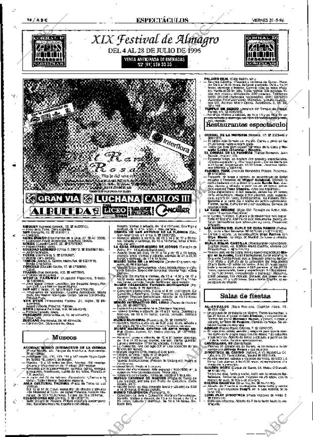 ABC MADRID 31-05-1996 página 94