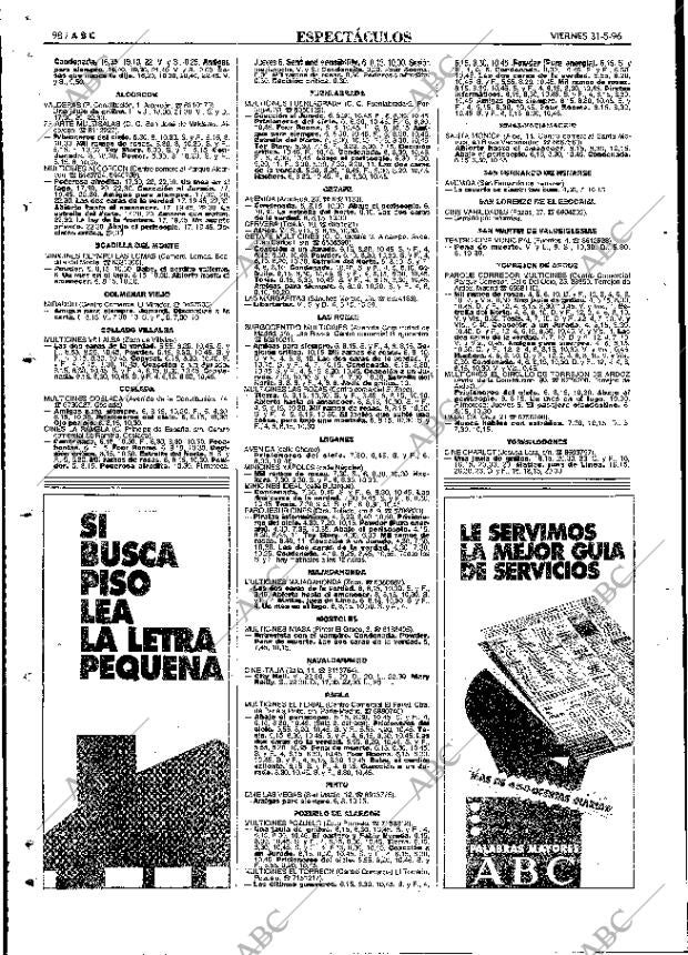 ABC MADRID 31-05-1996 página 98
