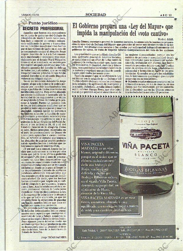 ABC MADRID 01-06-1996 página 83