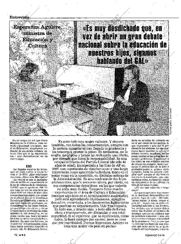 ABC MADRID 02-06-1996 página 12