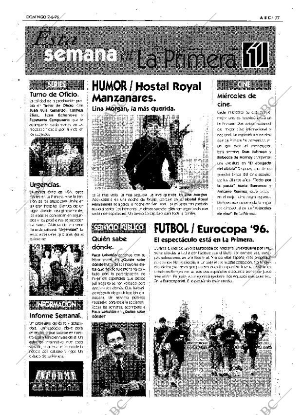 ABC MADRID 02-06-1996 página 77