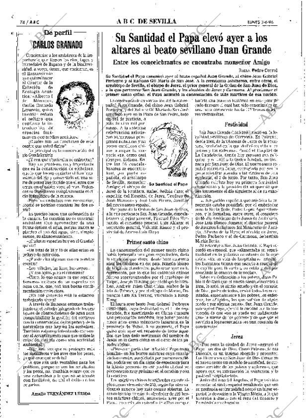 ABC SEVILLA 03-06-1996 página 74