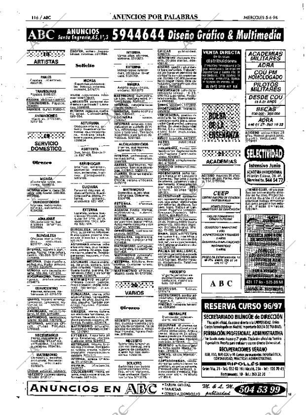 ABC MADRID 05-06-1996 página 116