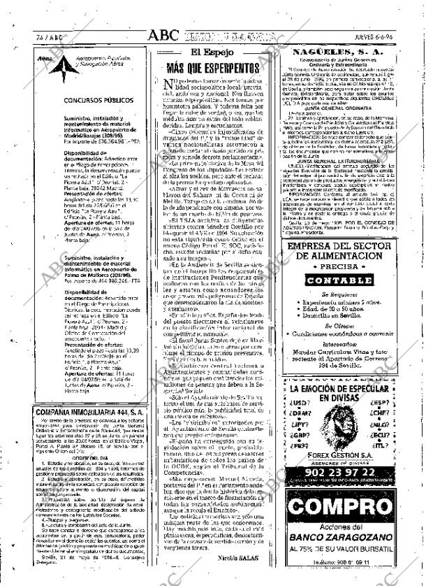 ABC SEVILLA 06-06-1996 página 74