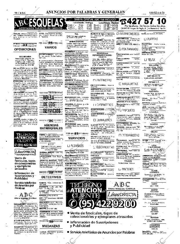 ABC SEVILLA 06-06-1996 página 98