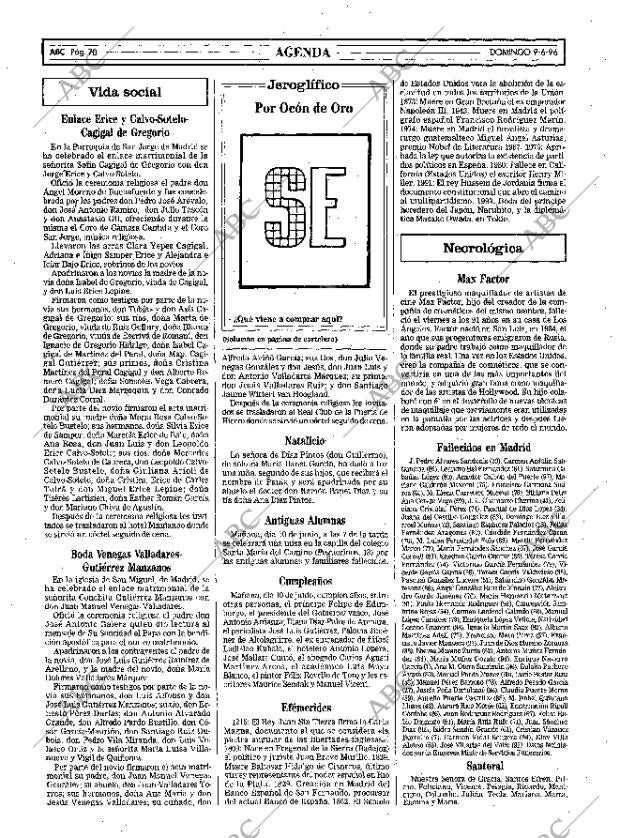 ABC MADRID 09-06-1996 página 70