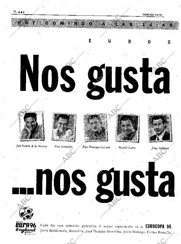 ABC MADRID 09-06-1996 página 72