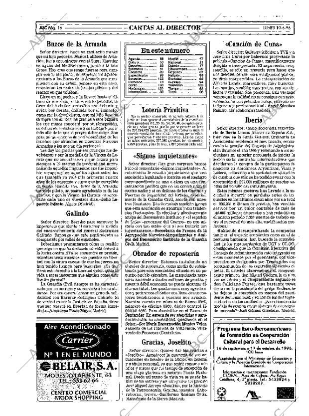 ABC MADRID 10-06-1996 página 16