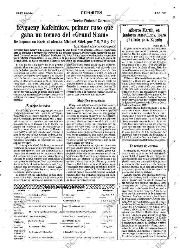 ABC MADRID 10-06-1996 página 85