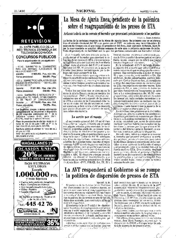 ABC MADRID 11-06-1996 página 22