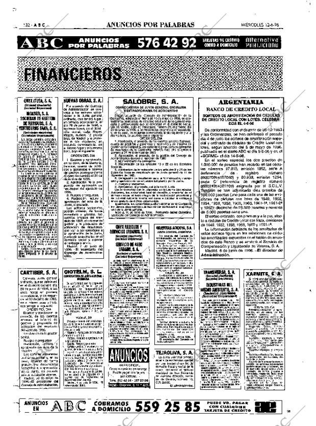 ABC MADRID 12-06-1996 página 132