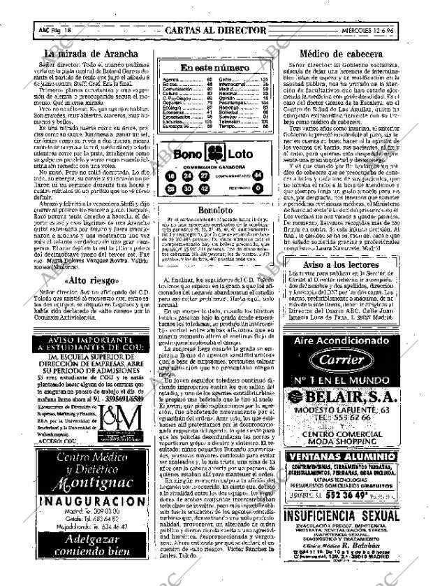 ABC MADRID 12-06-1996 página 18