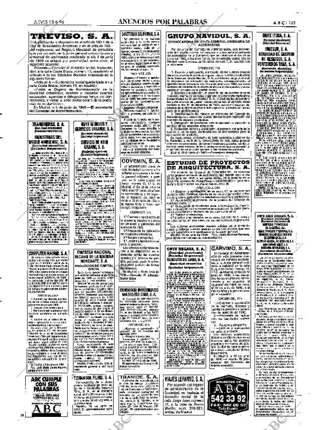 ABC MADRID 13-06-1996 página 133