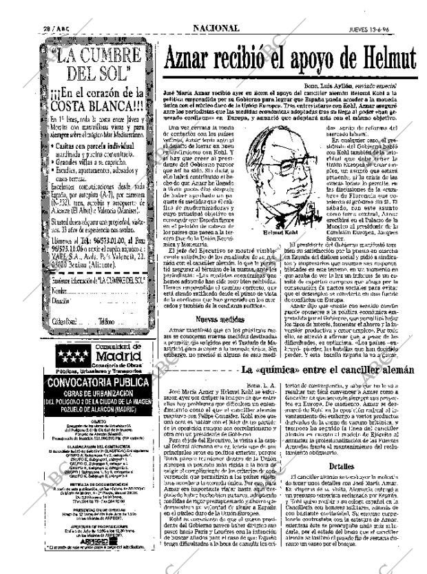 ABC MADRID 13-06-1996 página 28