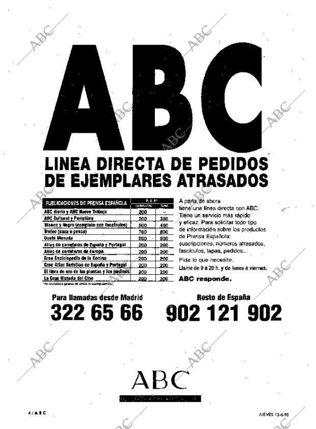 ABC MADRID 13-06-1996 página 4