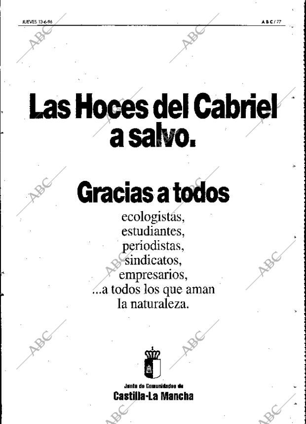 ABC MADRID 13-06-1996 página 77
