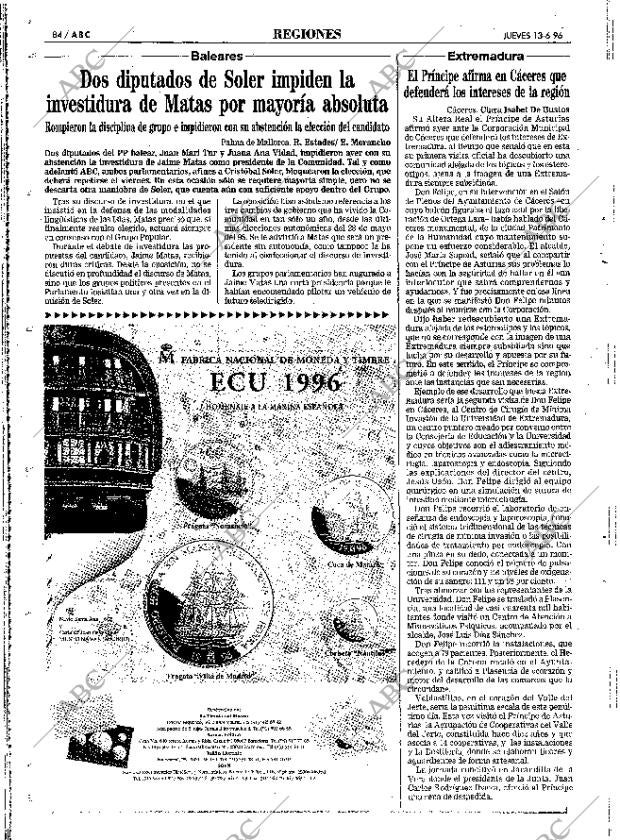 ABC MADRID 13-06-1996 página 84