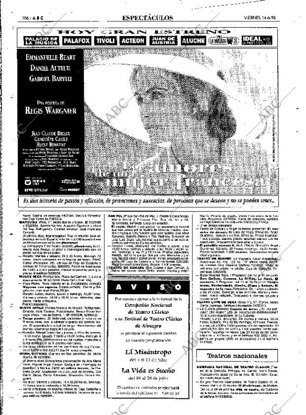 ABC MADRID 14-06-1996 página 106
