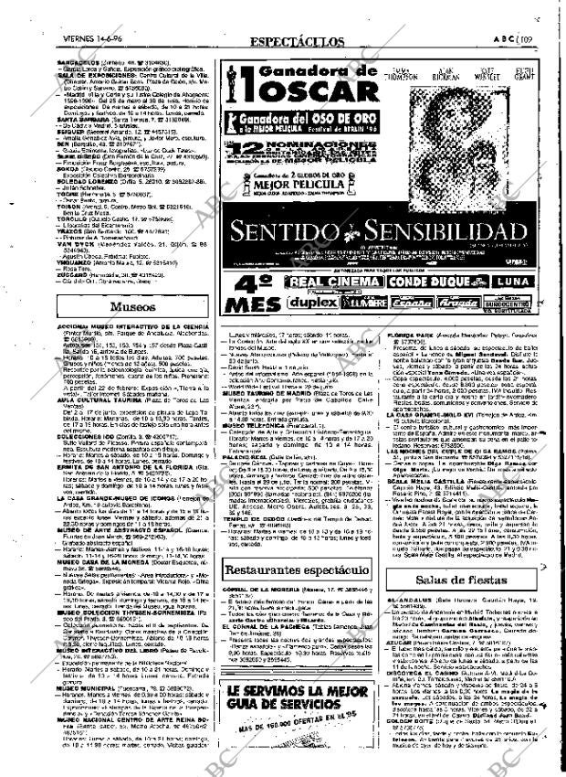 ABC MADRID 14-06-1996 página 109