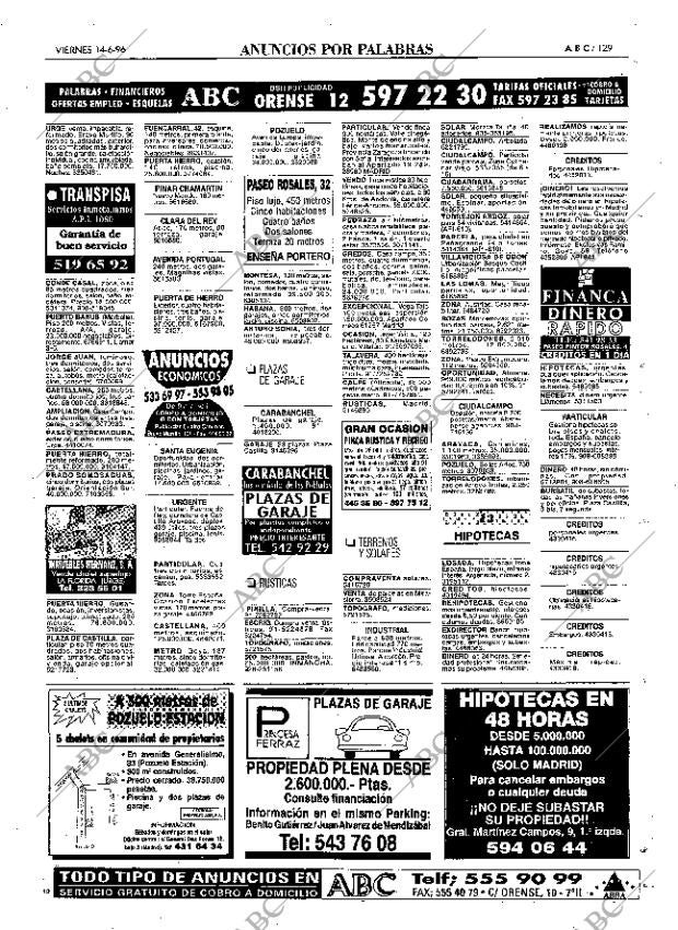 ABC MADRID 14-06-1996 página 129