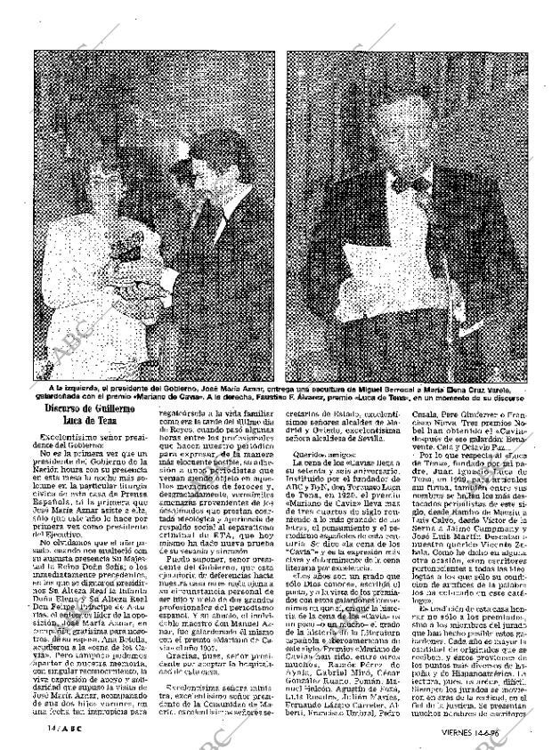 ABC MADRID 14-06-1996 página 14