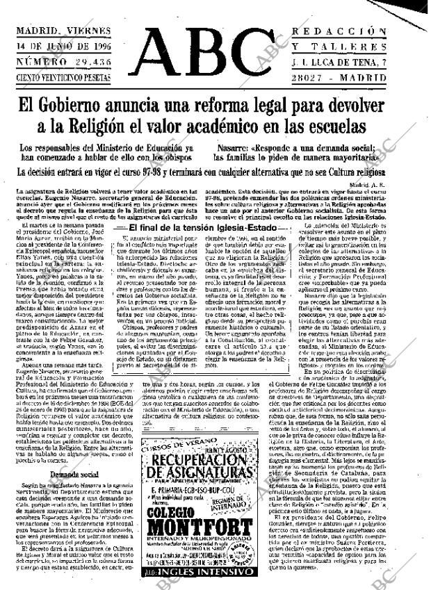 ABC MADRID 14-06-1996 página 33