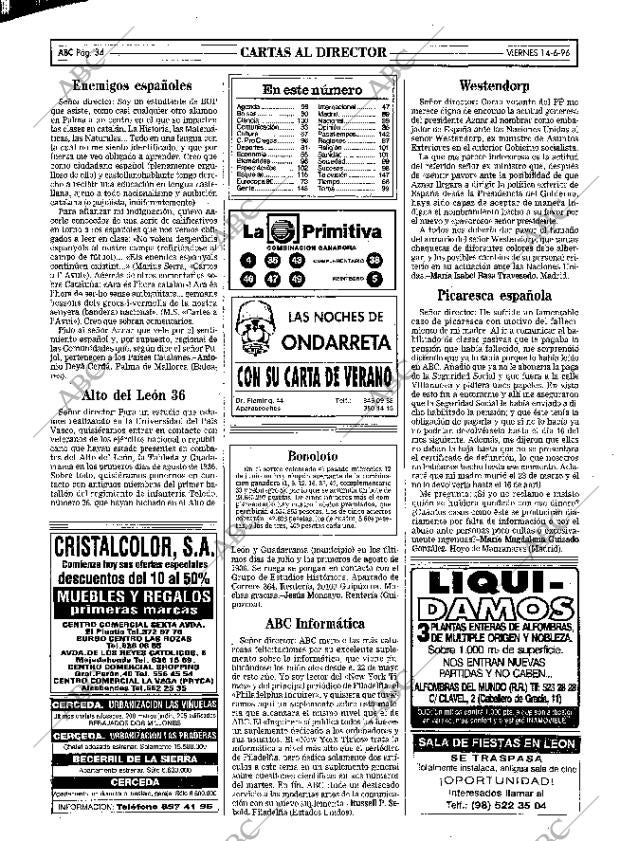 ABC MADRID 14-06-1996 página 34