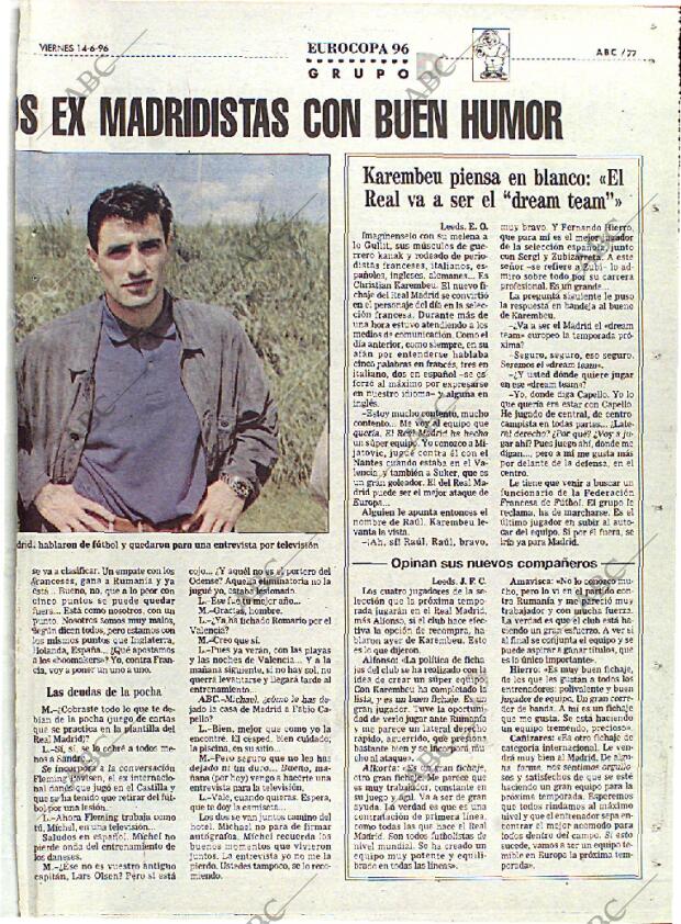 ABC MADRID 14-06-1996 página 77