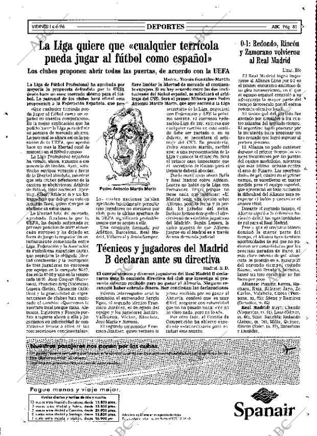 ABC MADRID 14-06-1996 página 81