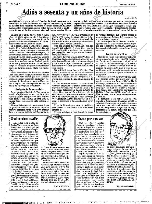 ABC MADRID 14-06-1996 página 86