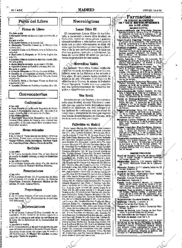 ABC MADRID 14-06-1996 página 90