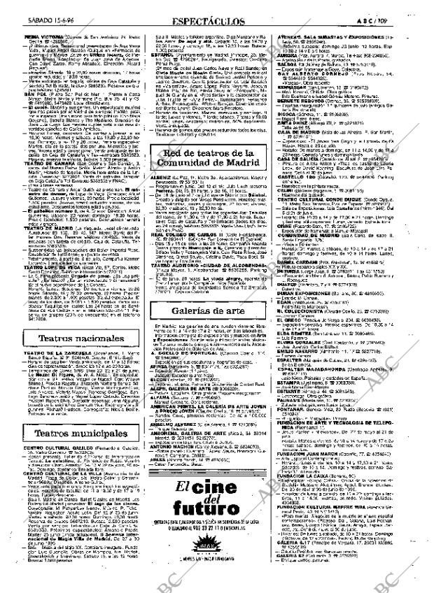 ABC MADRID 15-06-1996 página 109