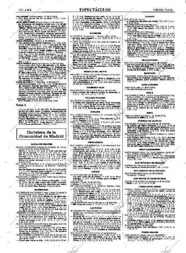 ABC MADRID 15-06-1996 página 112