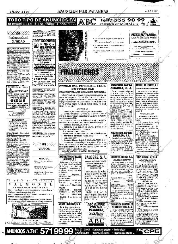 ABC MADRID 15-06-1996 página 127