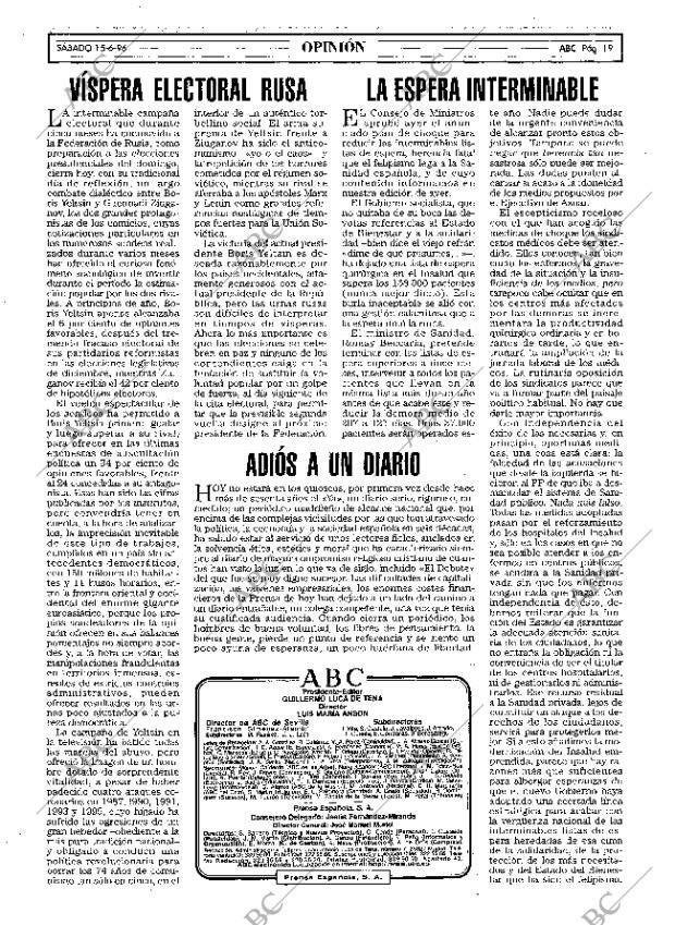 ABC MADRID 15-06-1996 página 19