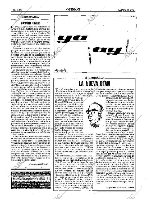 ABC MADRID 15-06-1996 página 22