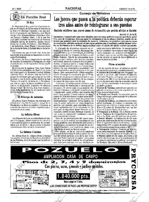 ABC MADRID 15-06-1996 página 26