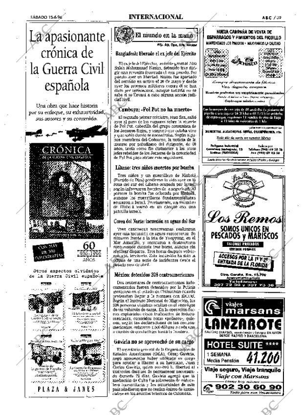 ABC MADRID 15-06-1996 página 39