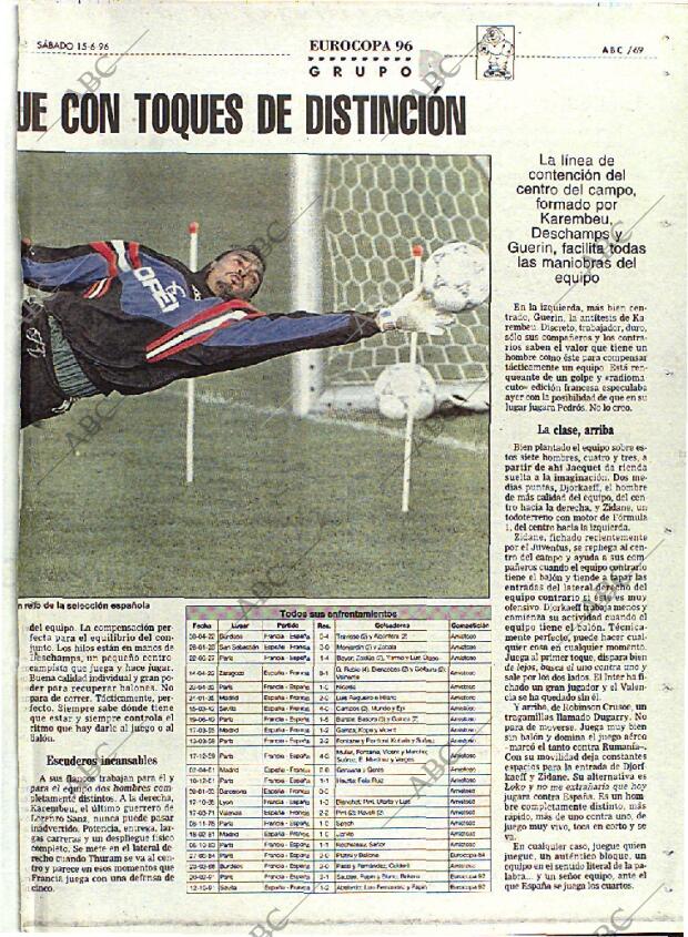 ABC MADRID 15-06-1996 página 69