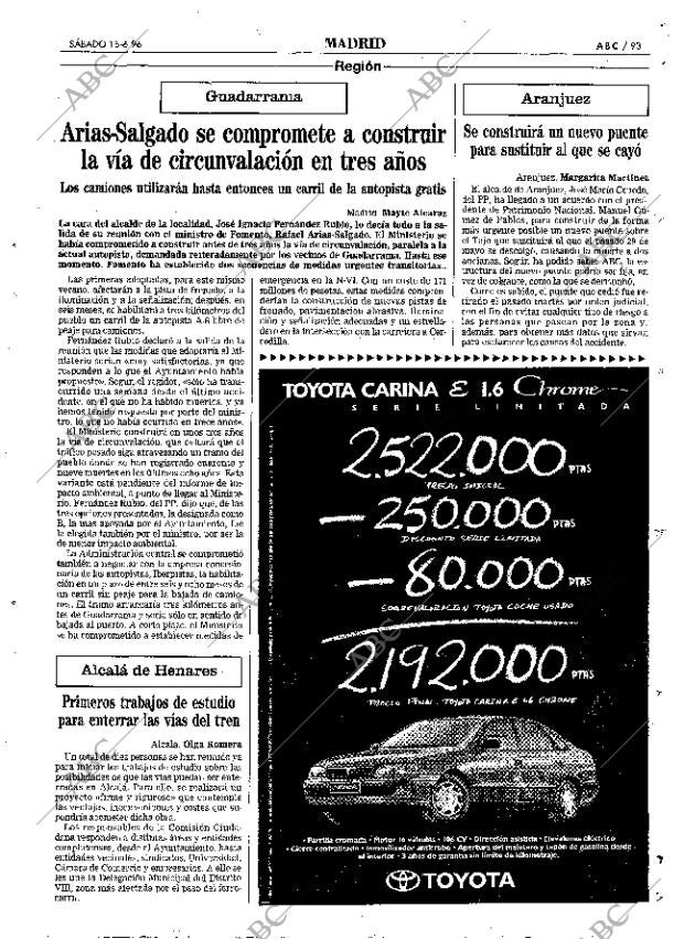 ABC MADRID 15-06-1996 página 93