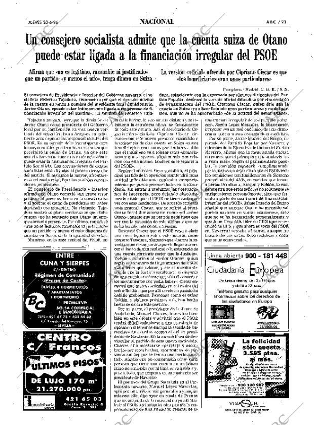 ABC SEVILLA 20-06-1996 página 23