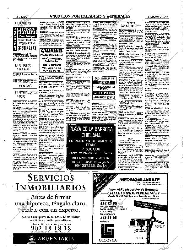 ABC SEVILLA 23-06-1996 página 108