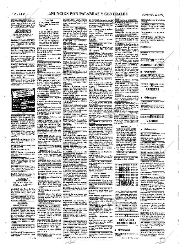 ABC SEVILLA 23-06-1996 página 110