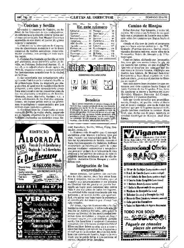 ABC SEVILLA 23-06-1996 página 18