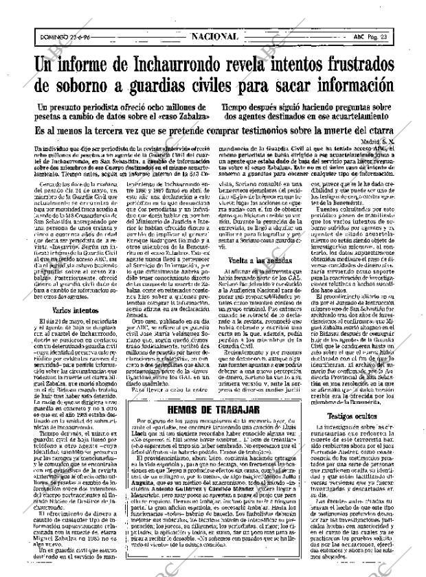 ABC SEVILLA 23-06-1996 página 23
