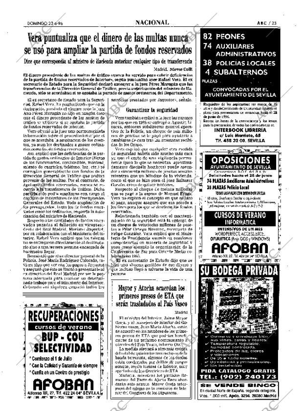 ABC SEVILLA 23-06-1996 página 25