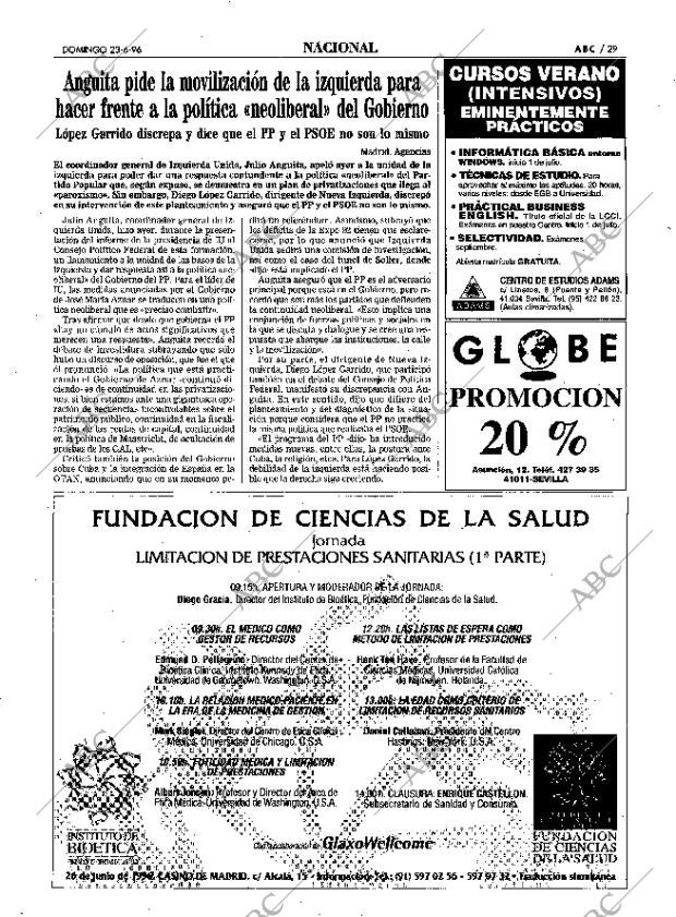 ABC SEVILLA 23-06-1996 página 29