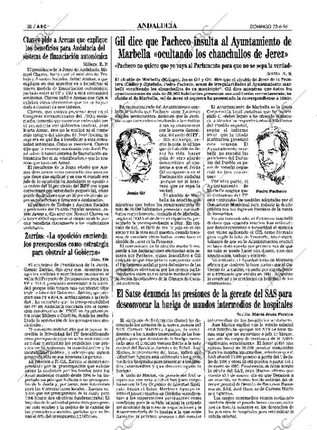 ABC SEVILLA 23-06-1996 página 38