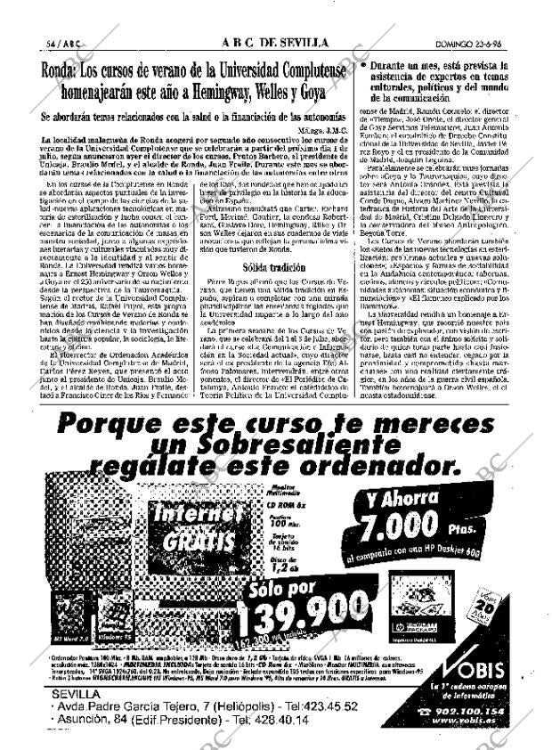 ABC SEVILLA 23-06-1996 página 54