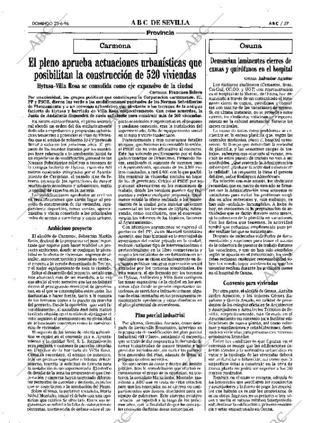 ABC SEVILLA 23-06-1996 página 57